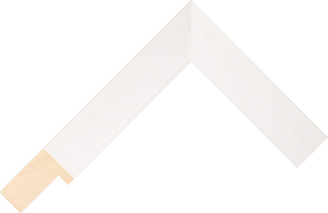 452000127 - White - 27mm wide picture frame chevron