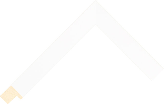 453127000 - White - 22mm wide picture frame chevron