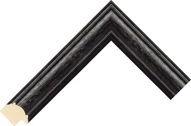 454202111 - Black - 31mm wide picture frame chevron