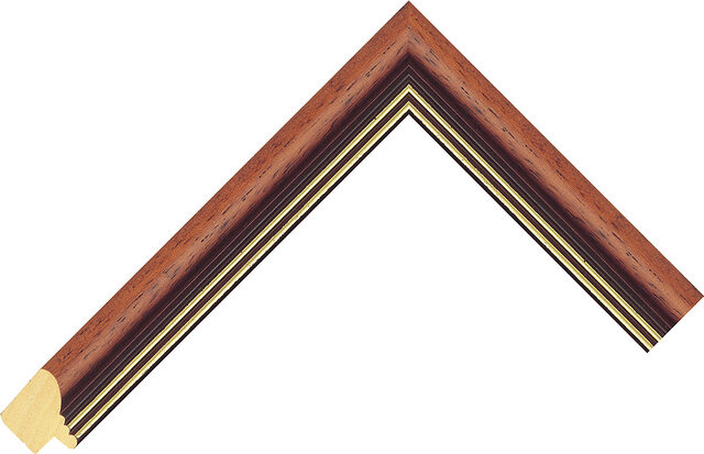 455494246 - Walnut - 24mm wide picture frame chevron