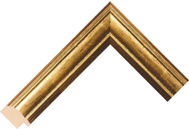 461244000 - Gold - 25mm wide picture frame chevron