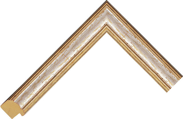 461244358 - Silver - 25mm wide picture frame chevron
