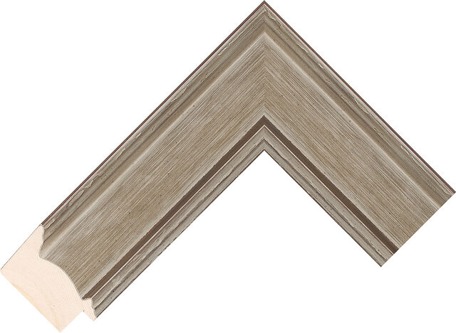 464501 - Silver - 49mm wide picture frame chevron