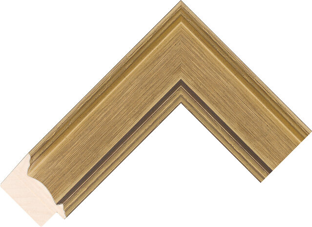 464502 - Gold - 49mm wide picture frame chevron