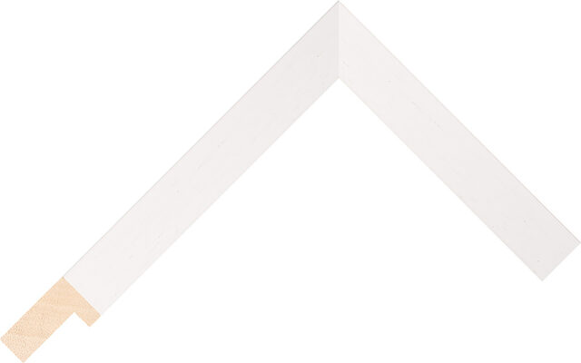 466000127 - White - 20mm wide picture frame chevron