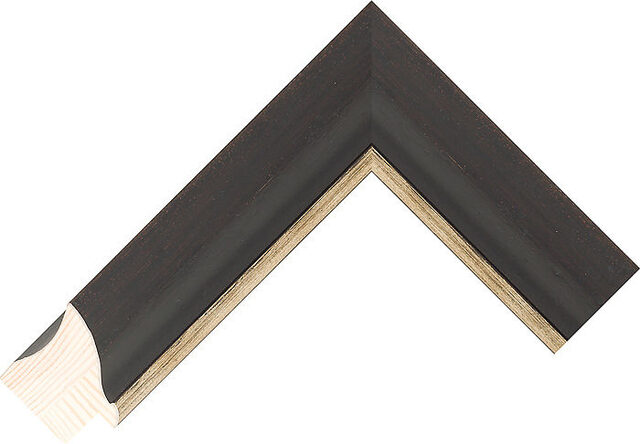 468120 - Black Umber/Silver - 40mm wide picture frame chevron