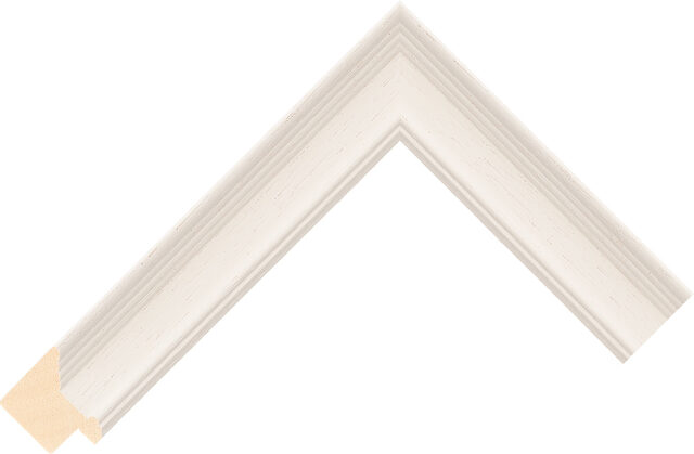 471000137 - Cream - 30mm wide picture frame chevron