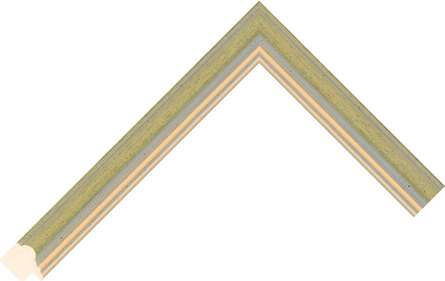 476000140 - Green/Grey - 21mm wide picture frame chevron