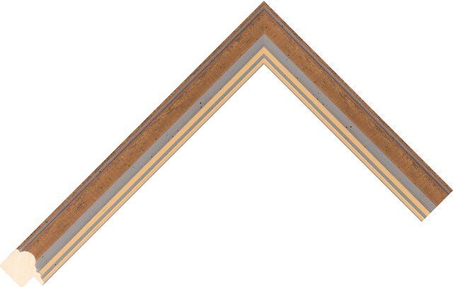 476000150 - Light Brown - 21mm wide picture frame chevron