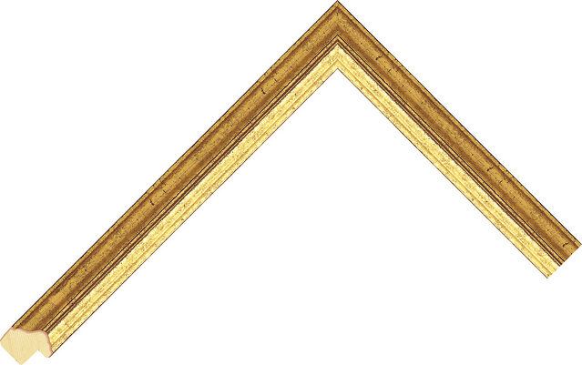 492430000 - Gold - 17mm wide picture frame chevron