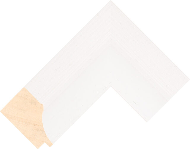 497000127 - White - 69mm wide picture frame chevron