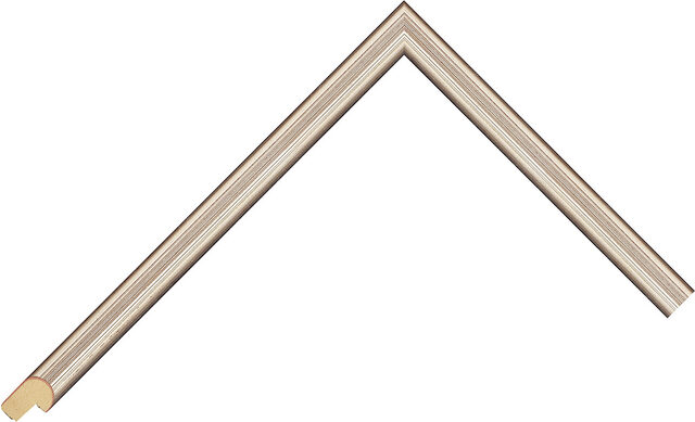 499302000 - Silver - 13mm wide picture frame chevron