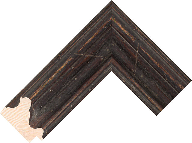 500542 - Brown - 57mm wide picture frame chevron