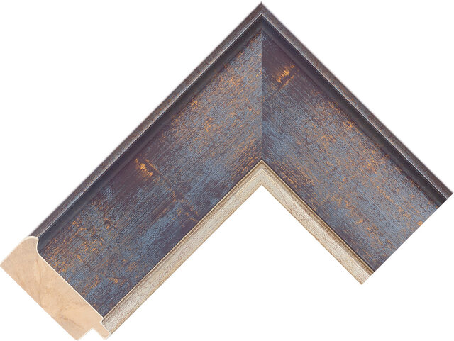 502200400 - Silver/Brown - 64mm wide picture frame chevron