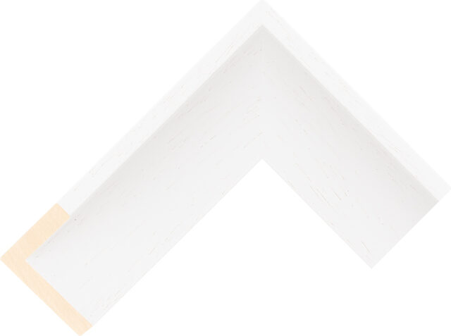 505000127 - White - 40mm wide picture frame chevron