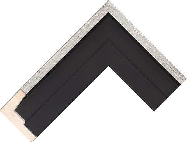 508167348 - Black/Silver - 53mm wide picture frame chevron