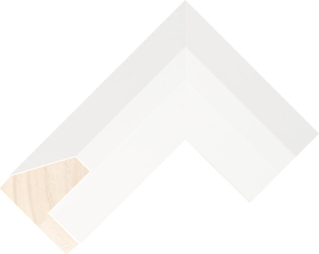 515127000 - White - 67mm wide picture frame chevron