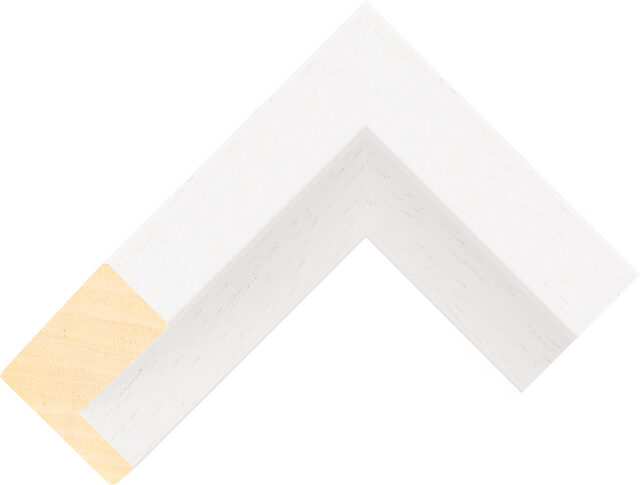 516000127 - White - 53mm wide picture frame chevron