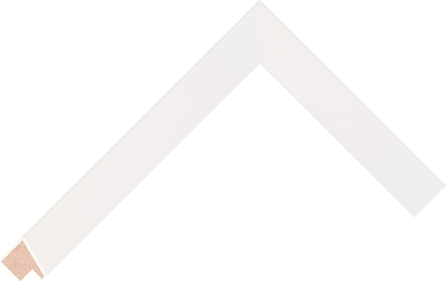 521127000 - White - 21mm wide picture frame chevron