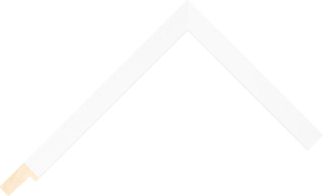 533127015 - White - 15mm wide picture frame chevron