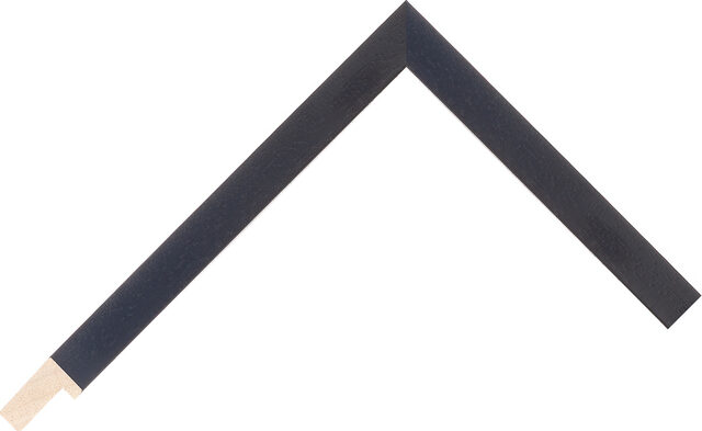 Corner sample of Black Flat Ayous Frame Moulding