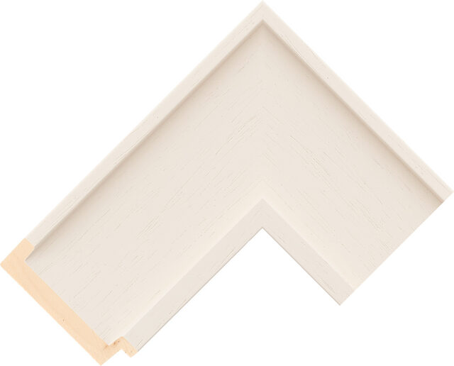 535000137 - Cream - 73mm wide picture frame chevron