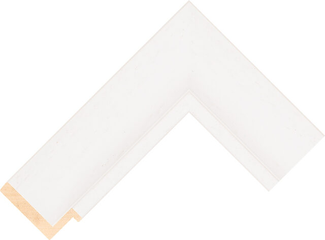 537000127 - White - 53mm wide picture frame chevron