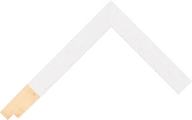 542000127 - White - 20mm wide picture frame chevron