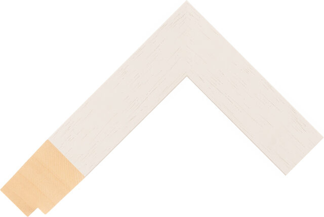 543000137 - Cream - 34mm wide picture frame chevron