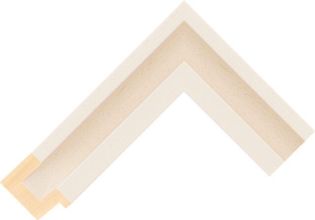 544000137 - Cream - 45mm wide picture frame chevron