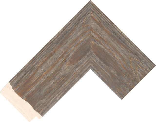 569240 - Grey - 68mm wide picture frame chevron