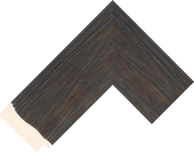 569260 - Black - 68mm wide picture frame chevron