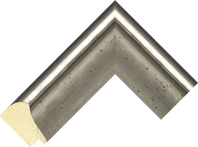 575252 - Pewter - 55mm wide picture frame chevron