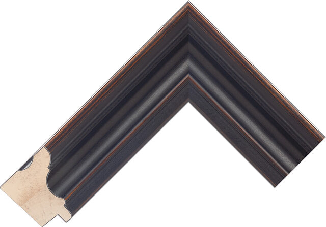 586454 - Black - 48mm wide picture frame chevron