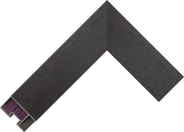 590250000 - Brushed Satin Black - 38mm wide picture frame chevron