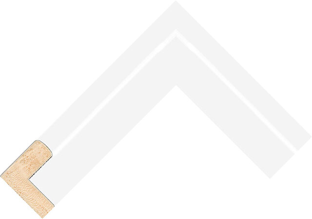 611127000 - White - 38mm wide picture frame chevron