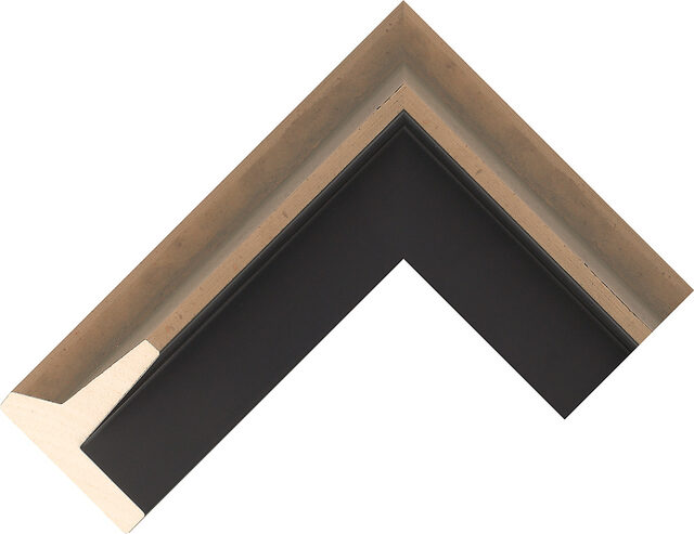 612900 - Brass - 58mm wide picture frame chevron