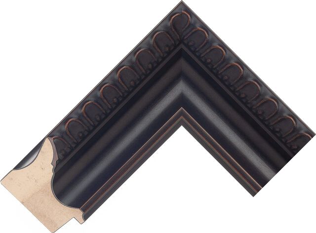 619454 - Black - 57mm wide picture frame chevron