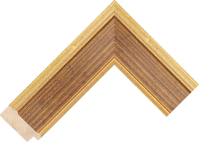 627247000 - Gold - 51mm wide picture frame chevron
