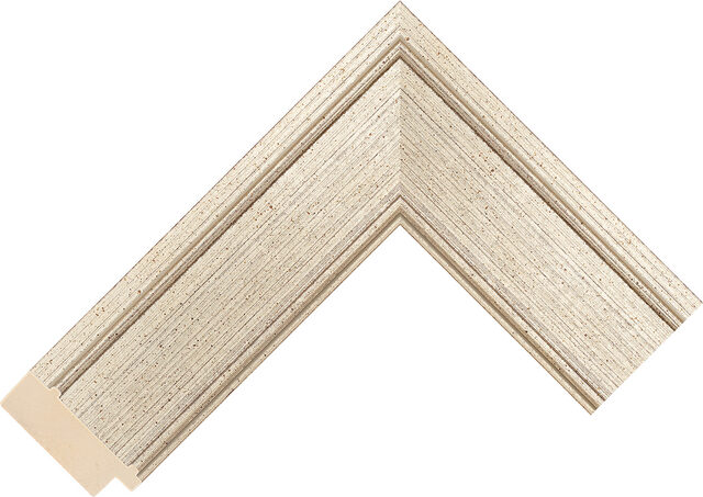 627348000 - Silver - 51mm wide picture frame chevron