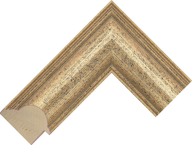 635547000 - Gold - 62mm wide picture frame chevron