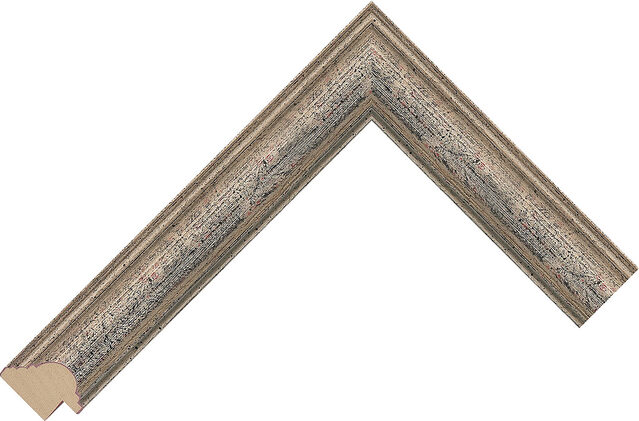 637548000 - Silver - 30mm wide picture frame chevron