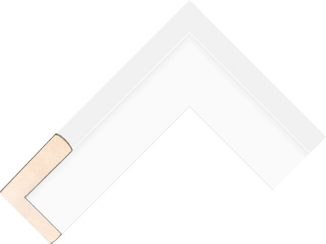 638127000 - White - 49mm wide picture frame chevron