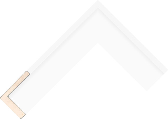 639127000 - White - 40mm wide picture frame chevron