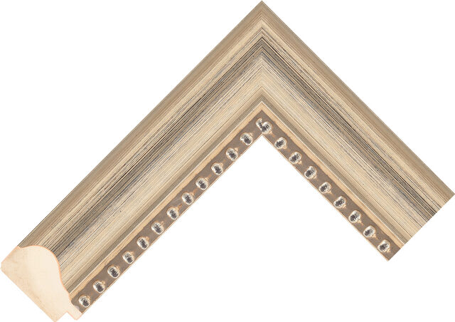 640348000 - Silver - 44mm wide picture frame chevron