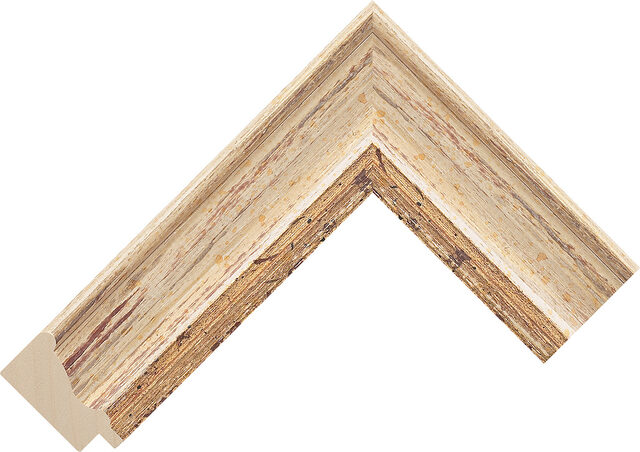 6649IV - Ivory - 44mm wide picture frame chevron