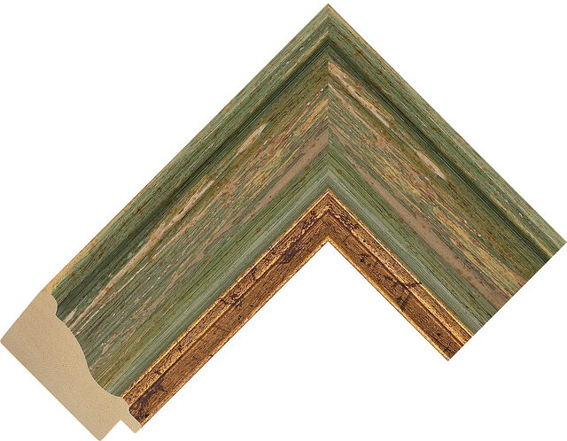 6670GN - Green - 64mm wide picture frame chevron