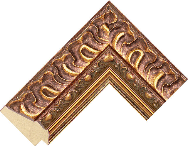 670247000 - Gold - 65mm wide picture frame chevron