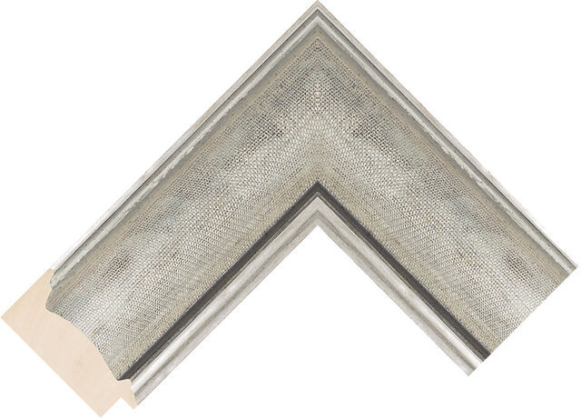 680465 - Silver - 73mm wide picture frame chevron
