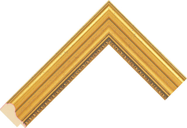 692247000 - Gold - 35mm wide picture frame chevron